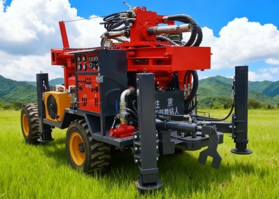 High Speed 160 Meters Depth Heavy Drilling Equipment With Diesel Engine