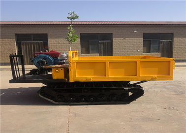 4 Tons Walk Type Small Tracked Transport Vehicle Yellow Color Long Life