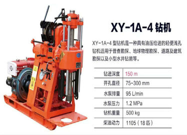 Łatwa obsługa Wiertnica rdzeniowa XY-1A Diesel Power Type Z kątem nachylenia 90 ° - 75 °