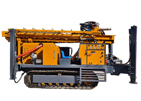 1000m Crawler Hydraulic Water Well Drilling Rig 6-cylindrowy silnik wysokoprężny