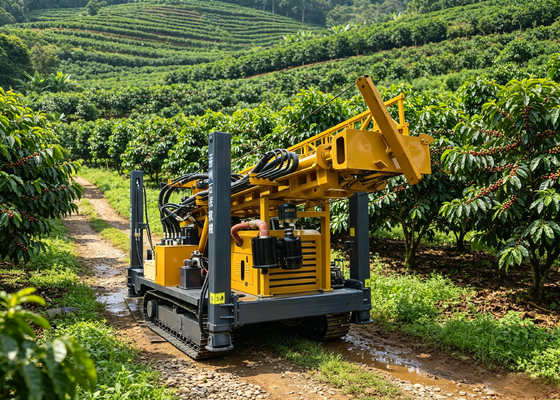 Hydrauliczna wiertarka do otworów wiertniczych Yuchai 85KW dla regionów suchych