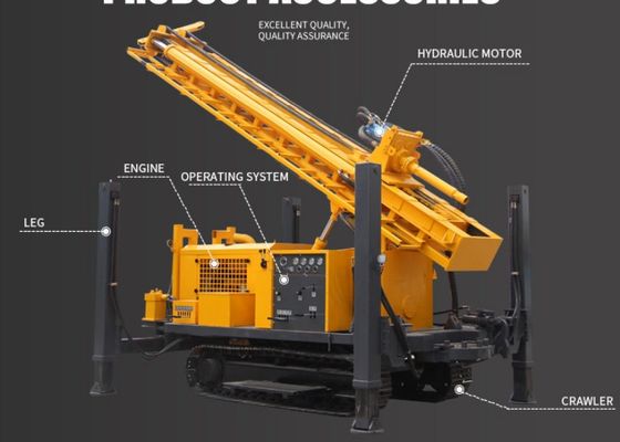 260m 300m 350m 450m Diesel Crawler Mounted Drill Rig