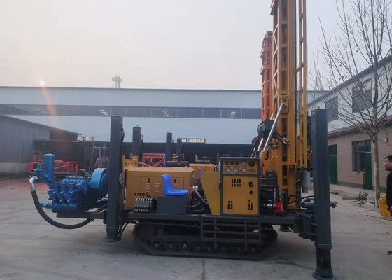 Wysokowydajna pneumatyczna hydrauliczna wiertnica gąsienicowa Otwór wiertniczy o głębokości 260 m