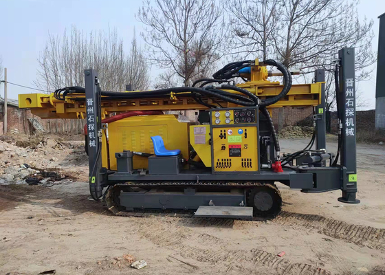 Głębokość 400m Hydrauliczna wiertarka do wody Crawler Large Pneumatic