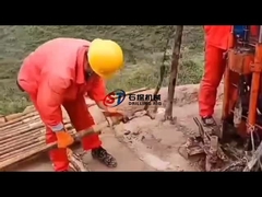 Elastyczna, potężna wiertnica geologiczna osiąga głębokość 50 metrów