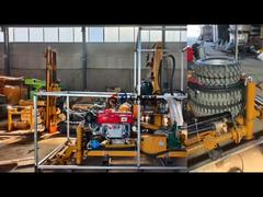 Bliższe spojrzenie: Wiercenie studni za pomocą ciągnika z układem hydraulicznym, które jest mało łatwe w ruchu