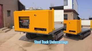 Podwozie gąsienicowe o dużej wytrzymałości do platform wiertniczych