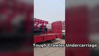 Wytrzymałe gumowe podwozie gąsienicowe